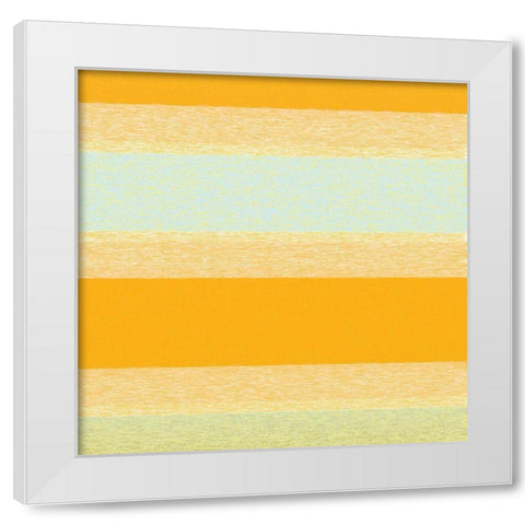 Soft Stripes 5 White Modern Wood Framed Art Print by Tenoever, William