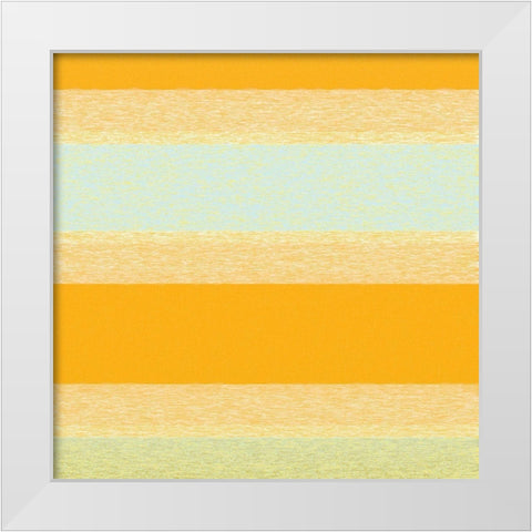 Soft Stripes 5 White Modern Wood Framed Art Print by Tenoever, William
