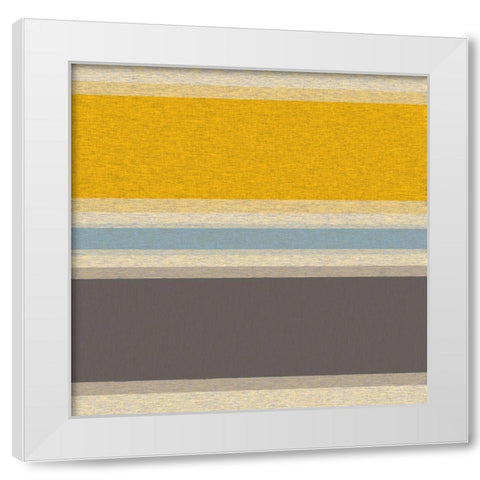 Soft Stripes 8 White Modern Wood Framed Art Print by Tenoever, William
