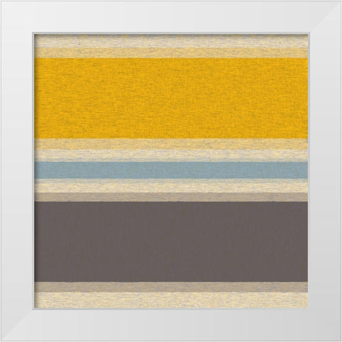Soft Stripes 8 White Modern Wood Framed Art Print by Tenoever, William