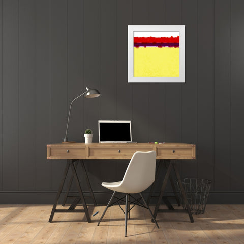 Fields of Gold White Modern Wood Framed Art Print by Tenoever, William