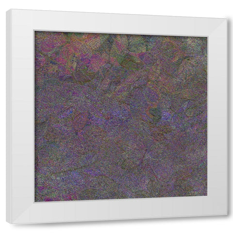 Flora Square 1f White Modern Wood Framed Art Print by Tenoever, William