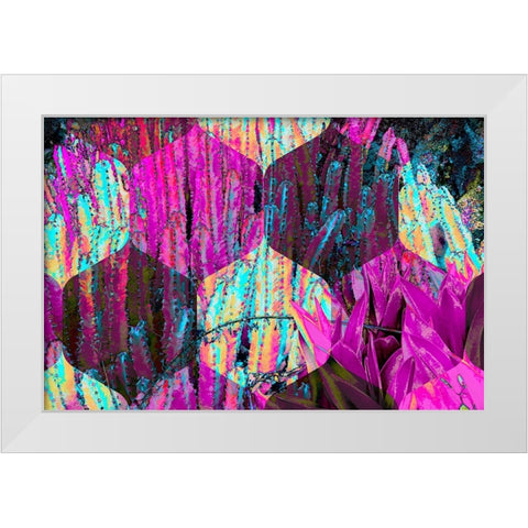 Hexaflora1 White Modern Wood Framed Art Print by Tenoever, William
