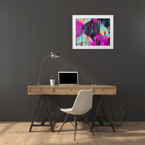 Hexaflora2 White Modern Wood Framed Art Print by Tenoever, William