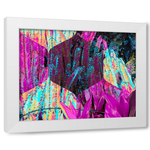 Hexaflora2 White Modern Wood Framed Art Print by Tenoever, William
