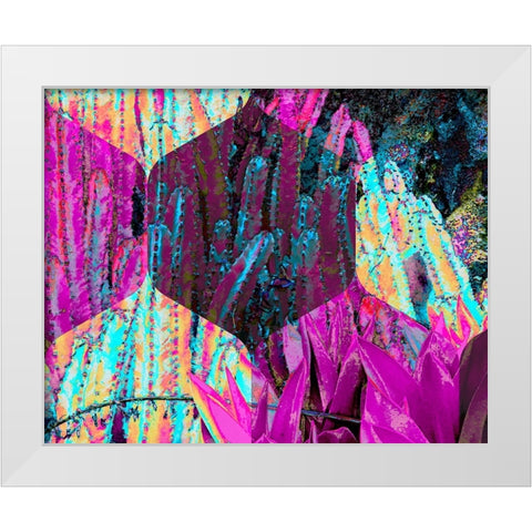 Hexaflora2 White Modern Wood Framed Art Print by Tenoever, William