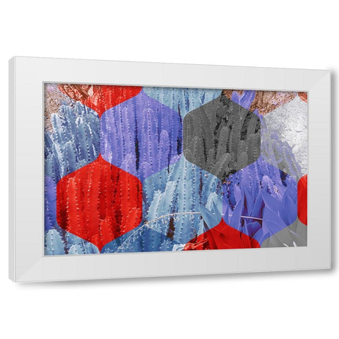 Hexaflora3 White Modern Wood Framed Art Print by Tenoever, William