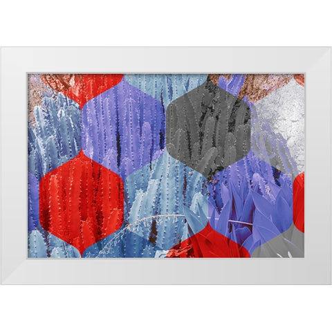 Hexaflora3 White Modern Wood Framed Art Print by Tenoever, William