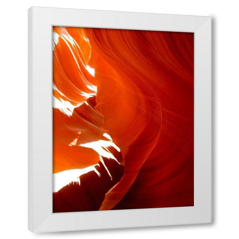 Antelope Canyon III White Modern Wood Framed Art Print by Popcorn