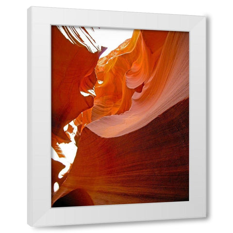 Antelope Canyon VI White Modern Wood Framed Art Print by Popcorn