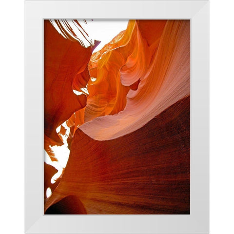 Antelope Canyon VI White Modern Wood Framed Art Print by Popcorn
