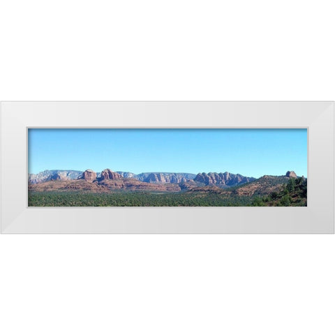 Sedona I White Modern Wood Framed Art Print by Popcorn