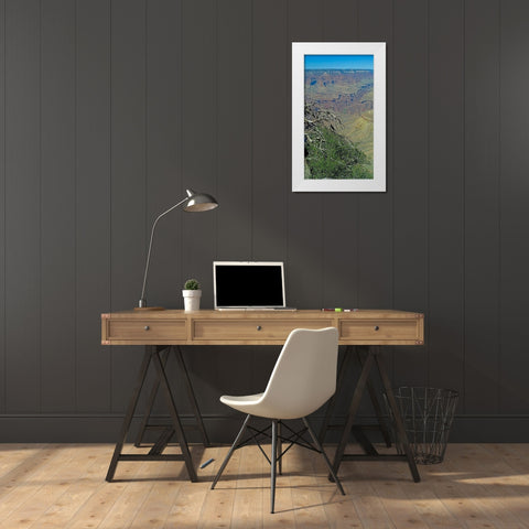 Grand Canyon 4 White Modern Wood Framed Art Print by Popcorn