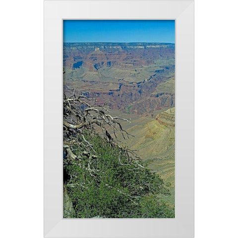 Grand Canyon 4 White Modern Wood Framed Art Print by Popcorn