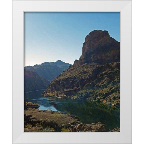 Arizona Hot Springs White Modern Wood Framed Art Print by Popcorn