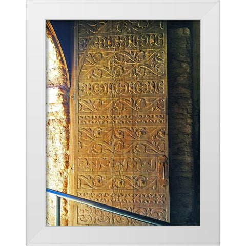 Mission Tumacacori II White Modern Wood Framed Art Print by Popcorn