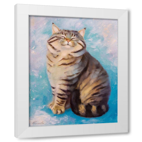 March White Modern Wood Framed Art Print by Kotinova, Galina