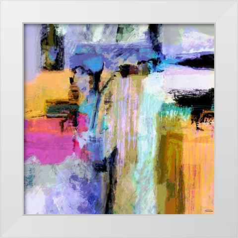 Concept I White Modern Wood Framed Art Print by Tienhaara, Michael