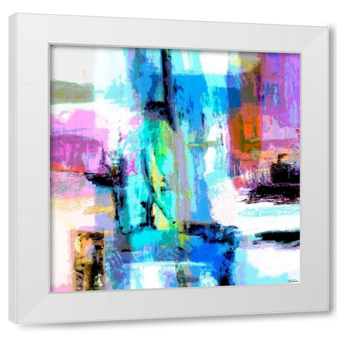 Concept II White Modern Wood Framed Art Print by Tienhaara, Michael