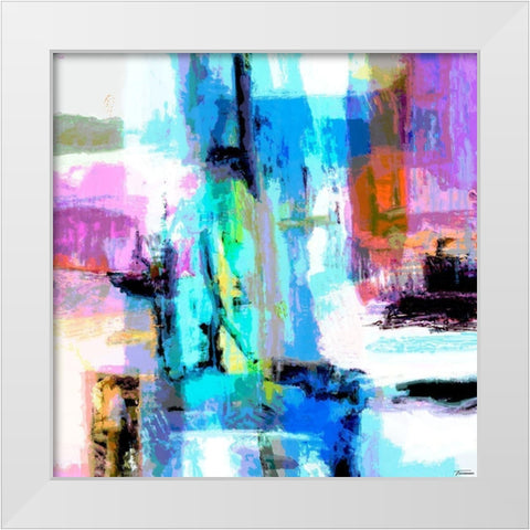 Concept II White Modern Wood Framed Art Print by Tienhaara, Michael