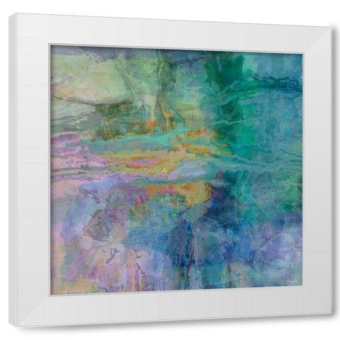 Geometric IV White Modern Wood Framed Art Print by Tienhaara, Michael