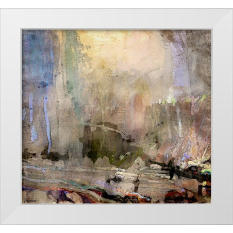 Musings II WC V I White Modern Wood Framed Art Print by Tienhaara, Michael