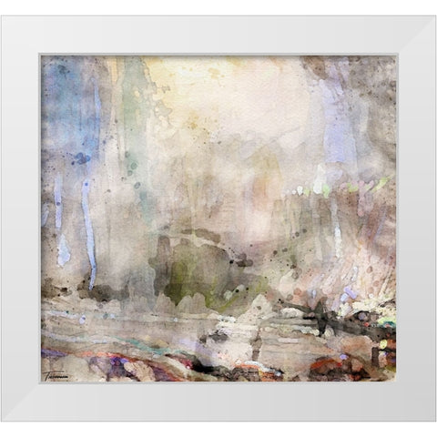 Musings II WC V II White Modern Wood Framed Art Print by Tienhaara, Michael