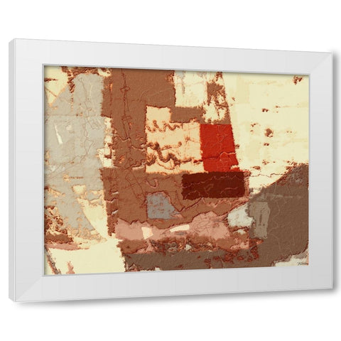 Sherbert I V 2 White Modern Wood Framed Art Print by Tienhaara, Michael