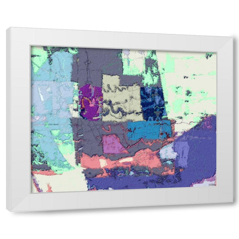 Sherbert I V 4 White Modern Wood Framed Art Print by Tienhaara, Michael