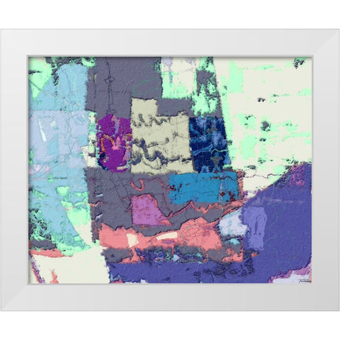 Sherbert I V 4 White Modern Wood Framed Art Print by Tienhaara, Michael