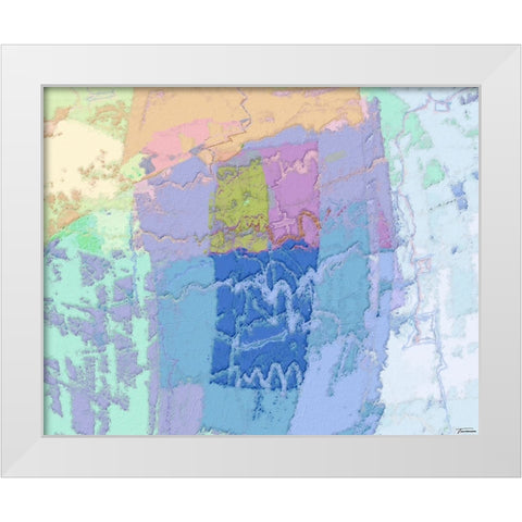 Sherbert II V 1 White Modern Wood Framed Art Print by Tienhaara, Michael