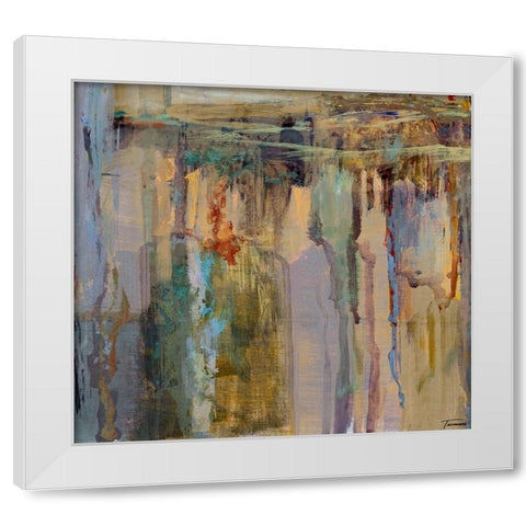 Musings I White Modern Wood Framed Art Print by Tienhaara, Michael