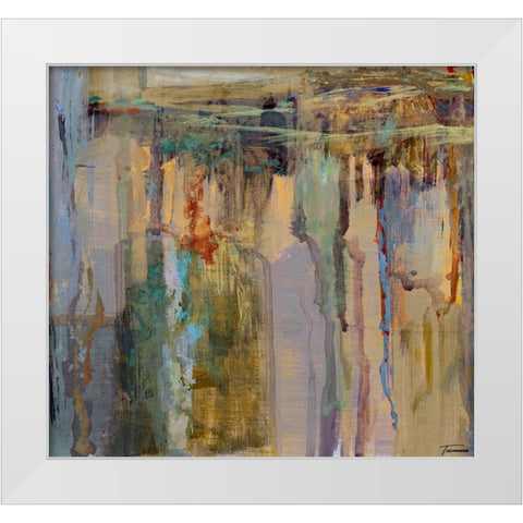 Musings I White Modern Wood Framed Art Print by Tienhaara, Michael