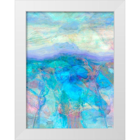 Derivative I White Modern Wood Framed Art Print by Tienhaara, Michael