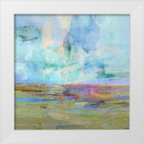 Formations I White Modern Wood Framed Art Print by Tienhaara, Michael