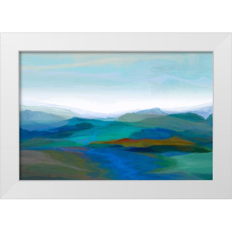 Majestic II White Modern Wood Framed Art Print by Tienhaara, Michael