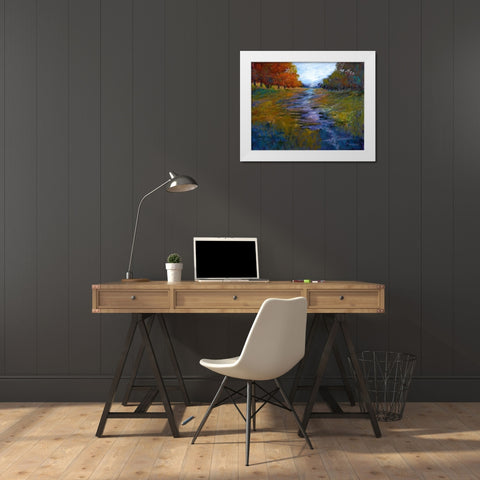 Tranquill Dreams IV White Modern Wood Framed Art Print by Tienhaara, Michael