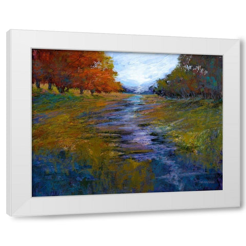 Tranquill Dreams IV White Modern Wood Framed Art Print by Tienhaara, Michael