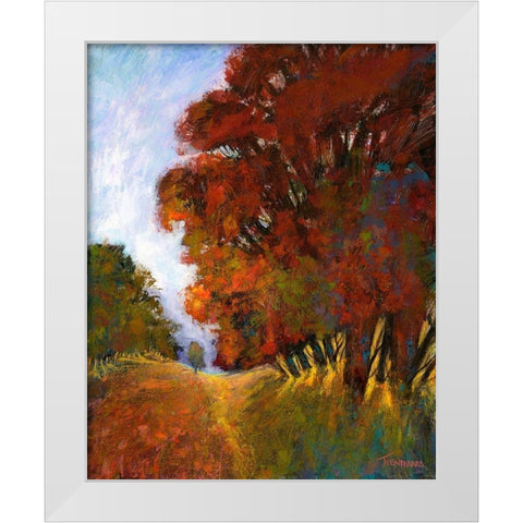 Falls Romance II White Modern Wood Framed Art Print by Tienhaara, Michael