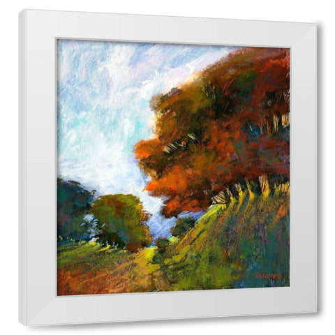 Falls Romance IV White Modern Wood Framed Art Print by Tienhaara, Michael