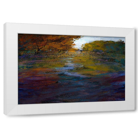 Serene Journey II White Modern Wood Framed Art Print by Tienhaara, Michael