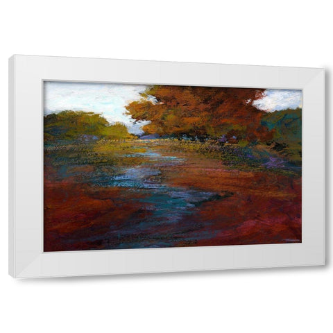 Serene Journey III White Modern Wood Framed Art Print by Tienhaara, Michael