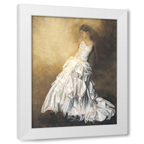 Donna in bianco White Modern Wood Framed Art Print by Bassetti, Andrea
