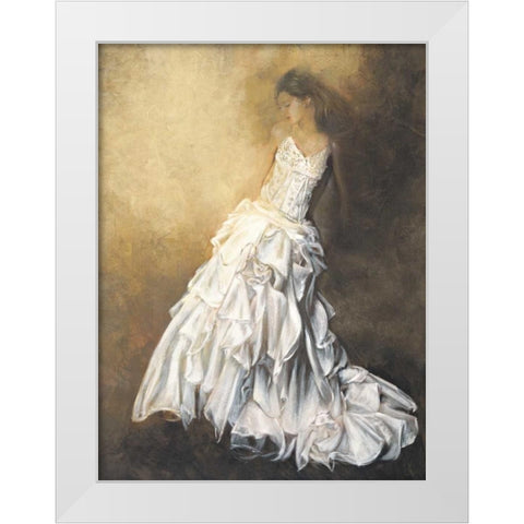 Donna in bianco White Modern Wood Framed Art Print by Bassetti, Andrea