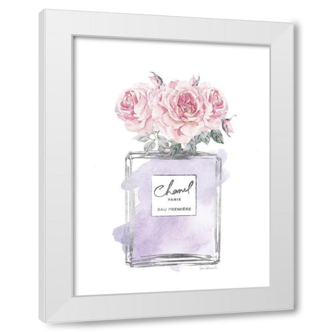 Silver Perfume and Flowers VIII White Modern Wood Framed Art Print by Greenwood, Amanda