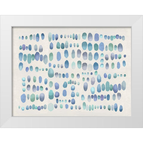Playful Green and Purple III White Modern Wood Framed Art Print by Perry, Angela