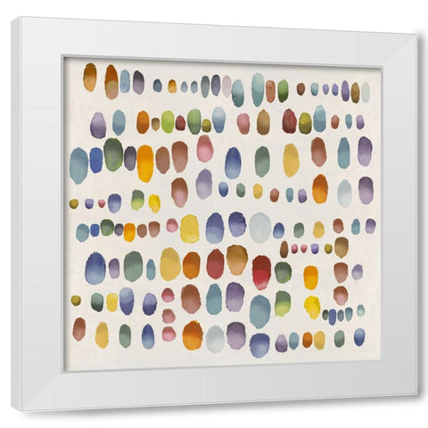 Playful I White Modern Wood Framed Art Print by Perry, Angela