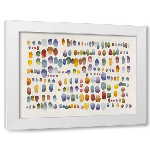 Playful III White Modern Wood Framed Art Print by Perry, Angela