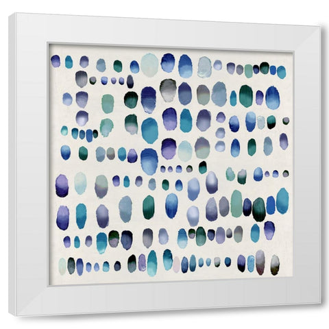 Playful Jewel Tones I White Modern Wood Framed Art Print by Perry, Angela