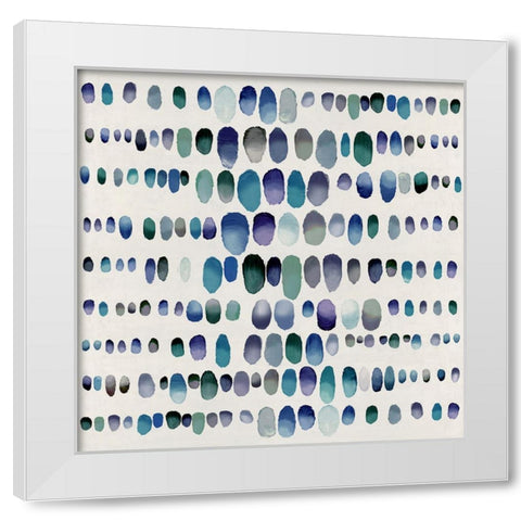 Playful Jewel Tones II White Modern Wood Framed Art Print by Perry, Angela